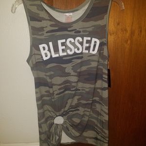 NWT Camo 'Blessed' Tank